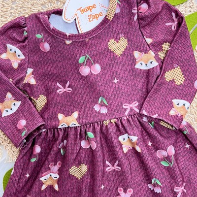 Vestido Raposinha e Frutinhas - Uva